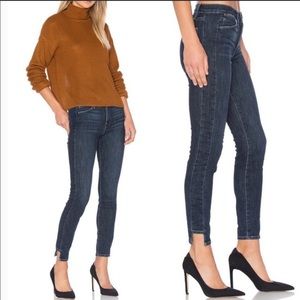 Frame | Le High Skinny | notch cut jeans | Sz 27